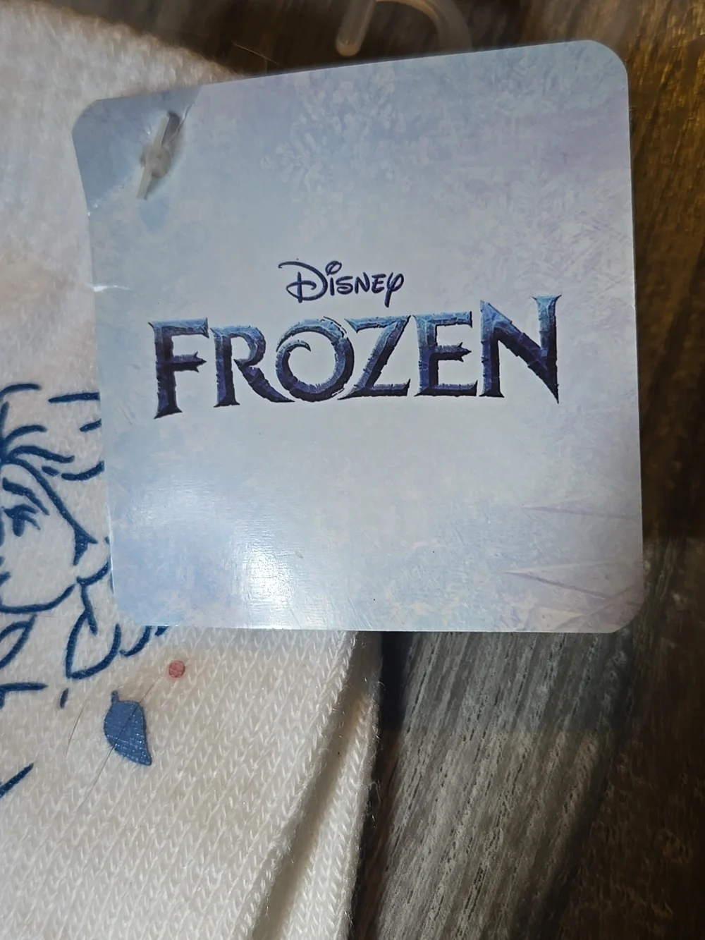 Disney Frozen White Gloves with Blue and Pink Elsa Sketch